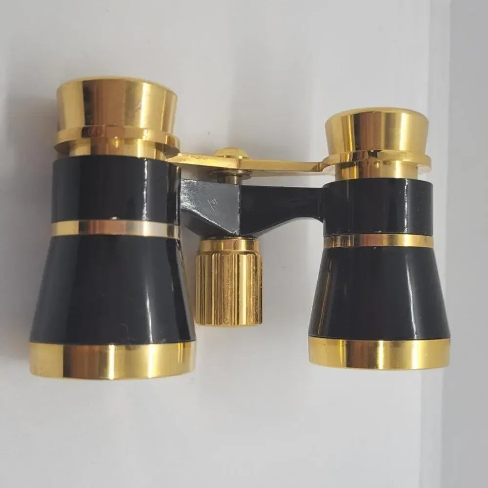 Binolux‎ Opera Glasses Gold Tone Compact Optics Vintage Classic Style